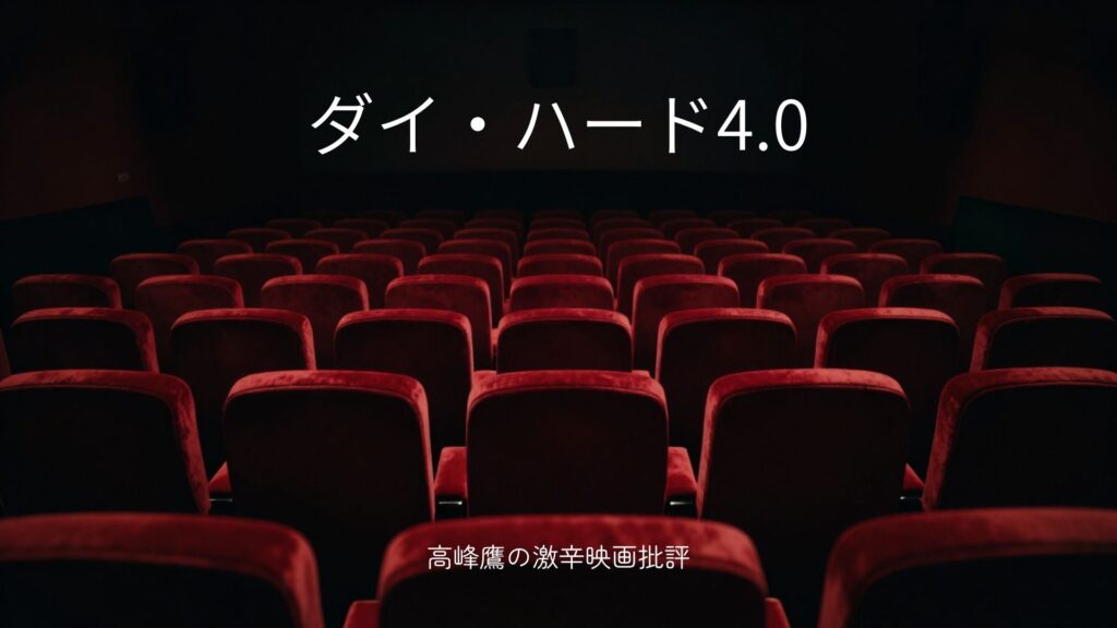激辛！映画「ダイ・ハード4.0」の感想・レビュー（ネタバレあり）